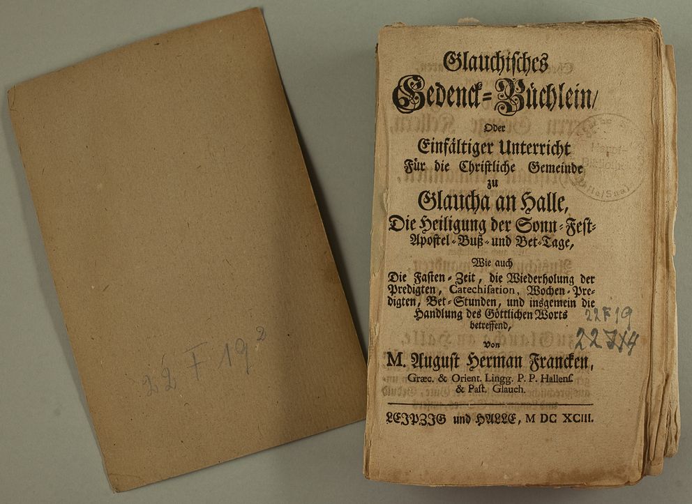 [Translate to English:] Glauchisches Gedenck-Büchlein